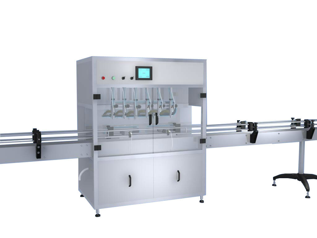 全自動(dòng)食用油灌裝線(六頭)視頻