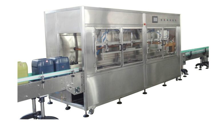 全自動(dòng)潤(rùn)滑油灌裝流水線